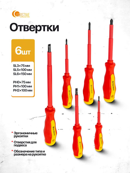 Изображение товара Набор отверток Forstime FT-2827 (65981)