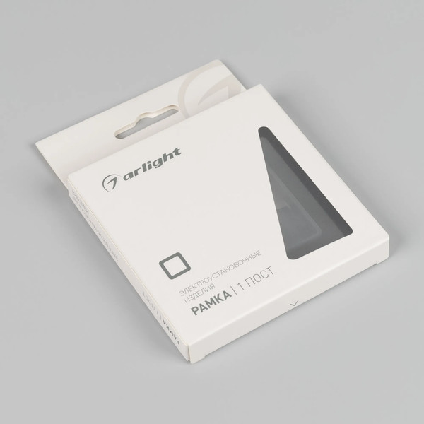 Изображение товара Рамка для выключателей и розеток Arlight FRM-OMALI-GS-1-BK / 049662