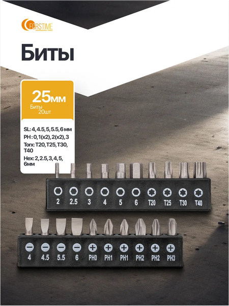 Изображение товара Набор отверток Forstime FT-7037 (65983)