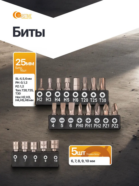 Изображение товара Набор отверток Forstime FT-7039 (65984)