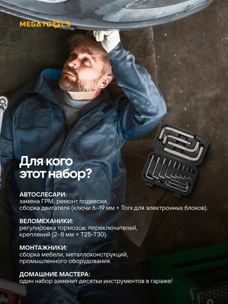 Изображение товара Набор ключей Megatools MT-5137D+3