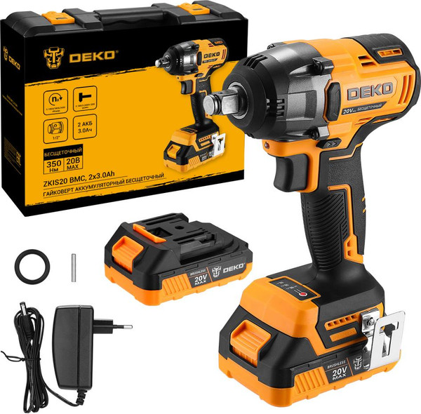 Изображение товара Аккумуляторный гайковерт Deko ZKIS20 / 081-1013