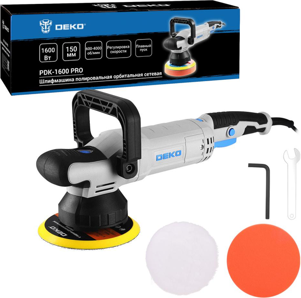 Изображение товара Полировальная машина Deko PDK-1600 Pro / 085-1065