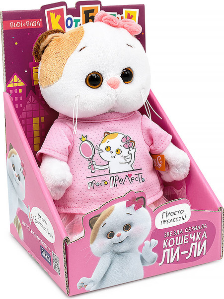 Изображение товара Мягкая игрушка Budi Basa Кошечка Ли-Ли в футболке с принтом Просто прелесть / LKm18-003