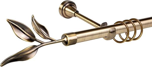 Изображение товара Карниз для штор АС ФОРОС Grace D19Г + наконечники Лавр (3м, антик)