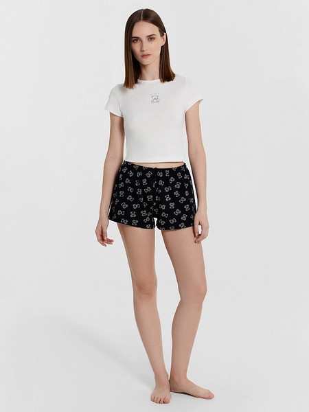 Изображение товара Пижама Mark Formelle 592599 (р.164/170-92-98, белый/мишки на черном)