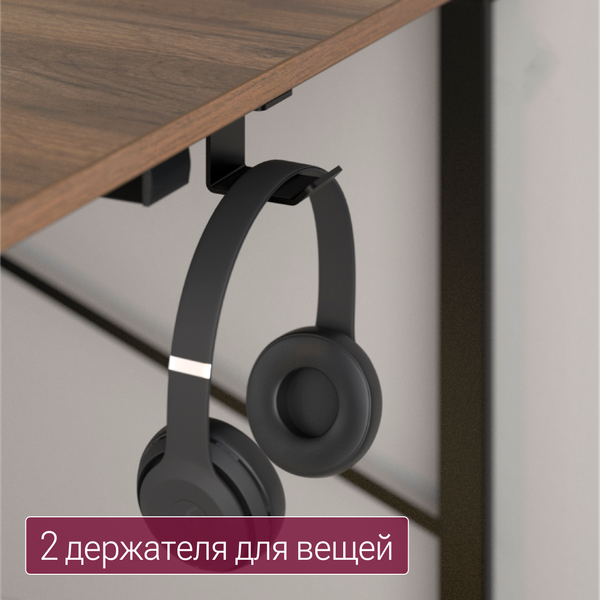 Изображение товара Компьютерный стол Millwood Бостон 160x80 (дуб табачный Craft/металл черный)