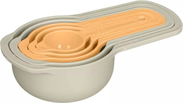 Изображение товара Ложка мерная Phibo Микс 2 / 435207019 (5шт, светло-серый/оранжевый)