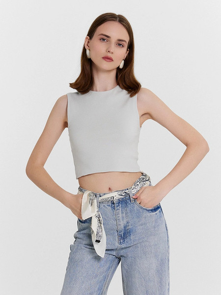 Изображение товара Кроп-топ Mark Formelle 112843 (р.164/170-84-90, серый лед)