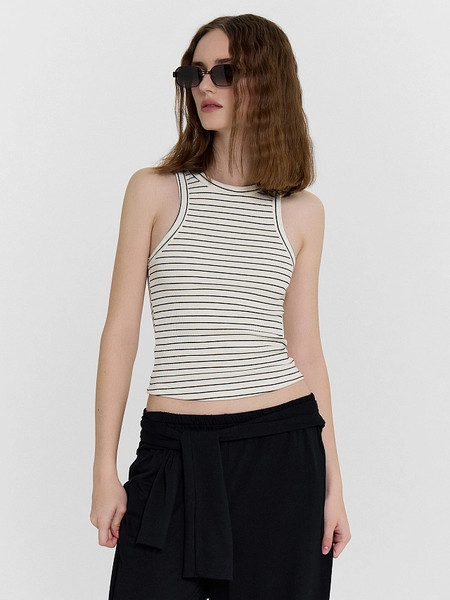 Изображение товара Майка Mark Formelle 112939 (р.164/170-88-94, полоска на молочном)