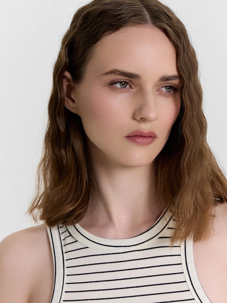 Изображение товара Майка Mark Formelle 112939 (р.164/170-96-102, полоска на молочном)