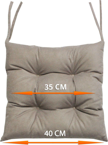 Изображение товара Подушка на стул MATEX Aria / 59-745 (серо-бежевый)