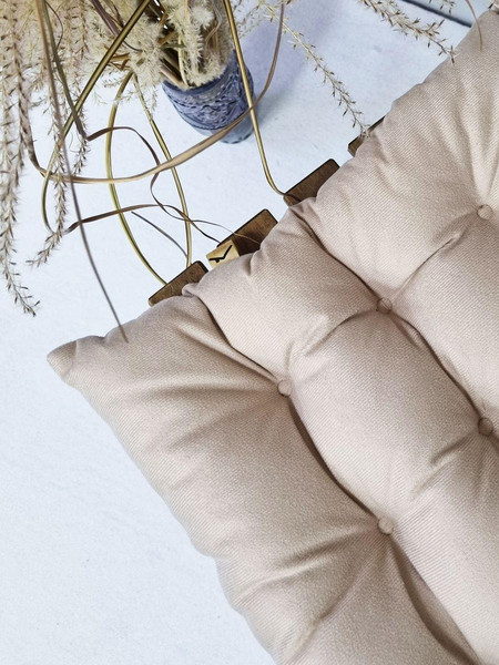 Изображение товара Подушка на стул MATEX Aria / 60-024 (светло-бежевый)