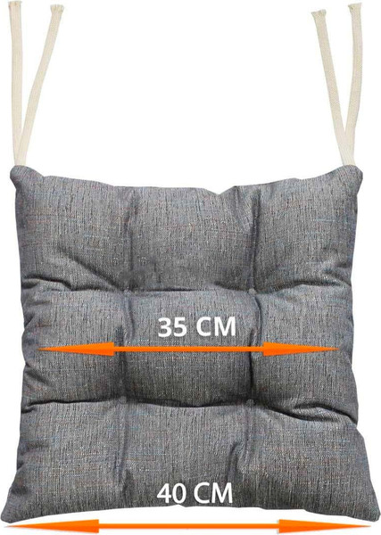 Изображение товара Подушка на стул MATEX Oxo / 52-869 (синий/коричневый)