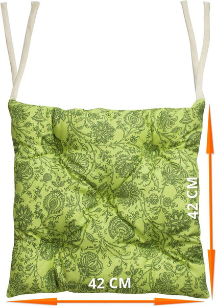 Изображение товара Подушка на стул MATEX Homely Зеленые Цветы / 67-917