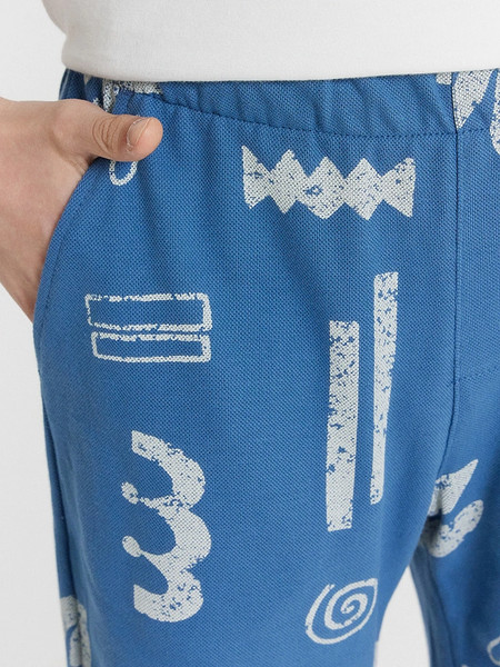 Изображение товара Шорты детские Mark Formelle 133351 (р.152-76, узоры на пепельно-синем)