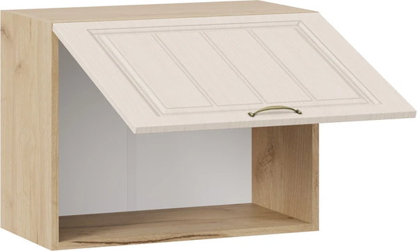 Изображение товара Шкаф навесной для кухни ТриЯ Лина 1ВВ6Г с одной откидной дверью (дуб крафт золотой/крем)