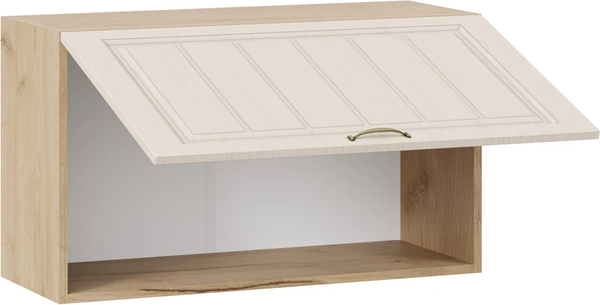 Изображение товара Шкаф навесной для кухни ТриЯ Лина 1ВВ8Г с одной откидной дверью (дуб крафт золотой/крем)