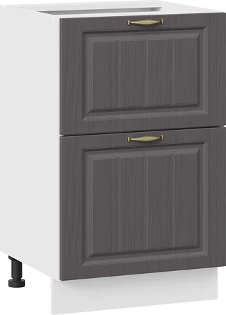 Изображение товара Шкаф-стол кухонный ТриЯ Лина 1Н5Я2 с двумя ящикам (белый/графит)