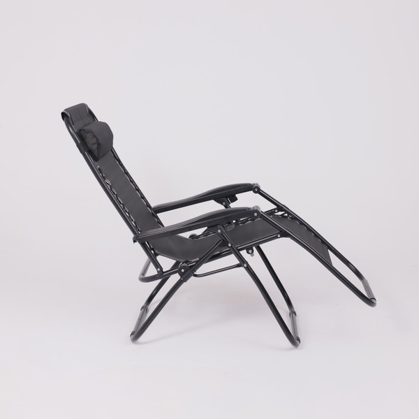Изображение товара Складной шезлонг AksHome Sardinia (черный)