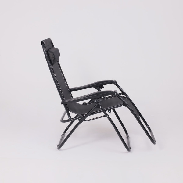 Изображение товара Складной шезлонг AksHome Sardinia (черный)
