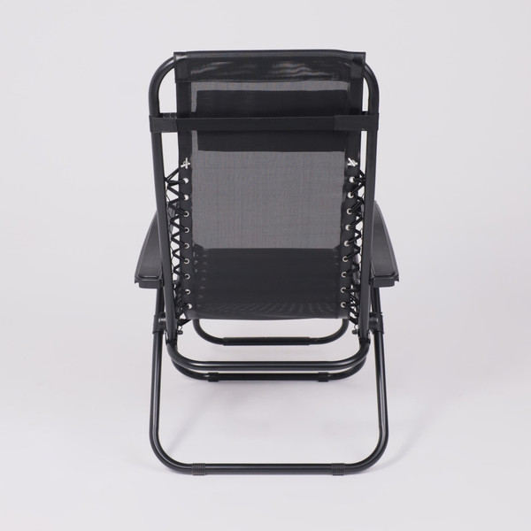 Изображение товара Складной шезлонг AksHome Sardinia (черный)