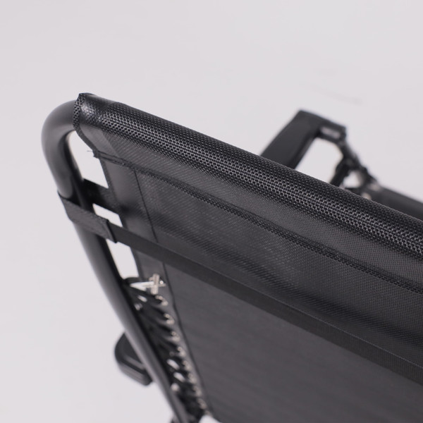 Изображение товара Складной шезлонг AksHome Sardinia (черный)