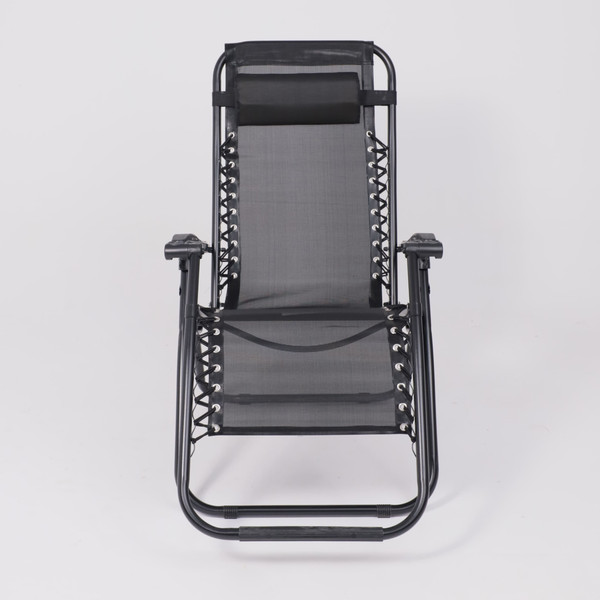 Изображение товара Складной шезлонг AksHome Sardinia (черный)