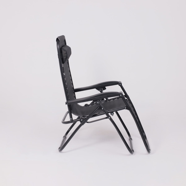 Изображение товара Складной шезлонг AksHome Sardinia (черный)