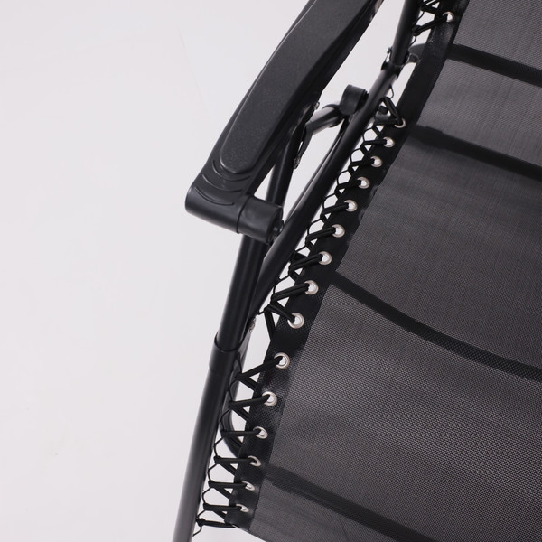 Изображение товара Складной шезлонг AksHome Sardinia (черный)