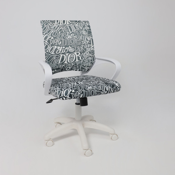 Изображение товара Кресло офисное AksHome Ricci New White (черный/белый диор)