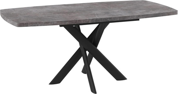 Изображение товара Обеденный стол Мамадома Leonel-130 раздвижной 130-165x85 (дымчатая керамика/черный)