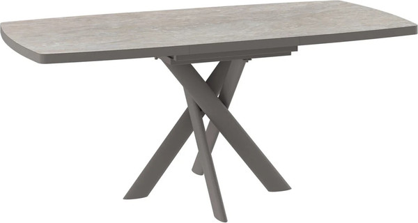 Изображение товара Обеденный стол Мамадома Leonel-130 раздвижной 130-165x85 (бежевый камень-HPL/капучино)