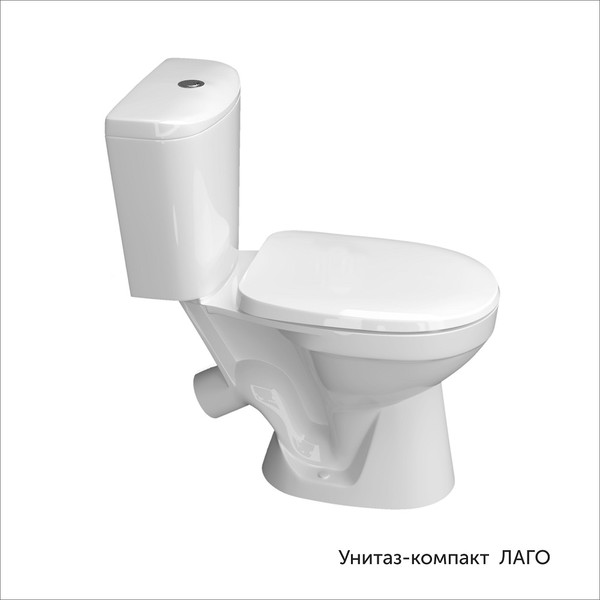 Изображение товара Унитаз напольный Керамин Лаго ЖС Инкоэр-Б1 (однорежимный, дюропласт)