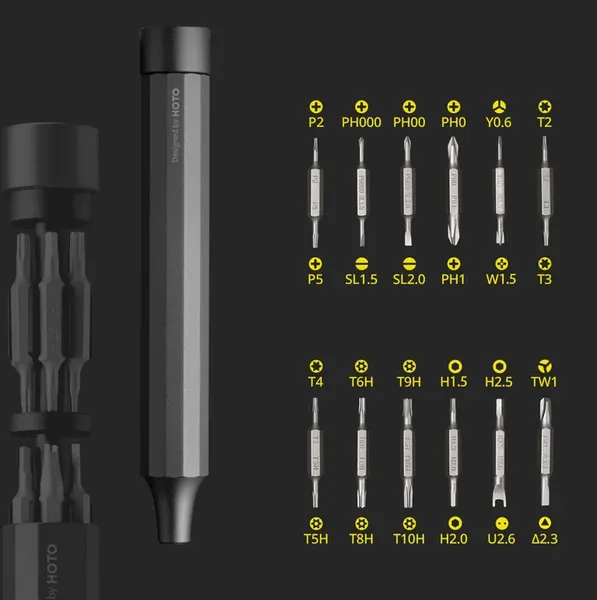 Изображение товара Отвертка HOTO QWLSD004 (серый)
