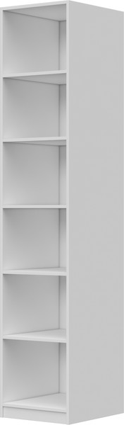 Изображение товара Шкаф Bravo Мебель Вива ШР-1 (белый снег/платина)