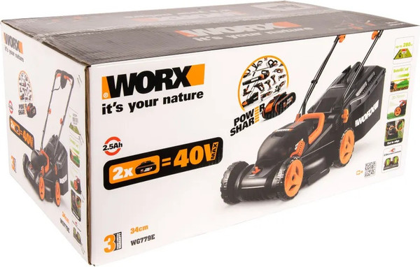 Изображение товара Газонокосилка аккумуляторная Worx WG779E.1