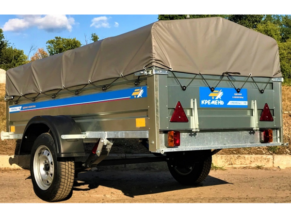Изображение товара Прицеп для автомобиля Кремень Профи 2.5х1.3 (борт 50см, тент 30см)