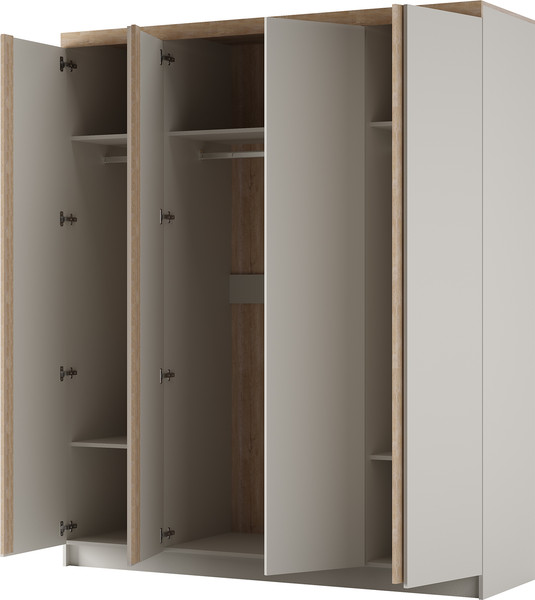 Изображение товара Шкаф Bravo Мебель Юта ШР-4 (персидский жемчуг/дуб торонто)