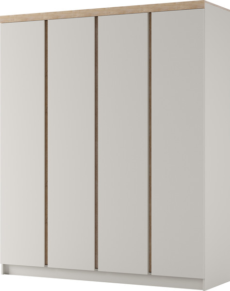 Изображение товара Шкаф Bravo Мебель Юта ШР-4 (персидский жемчуг/дуб торонто)