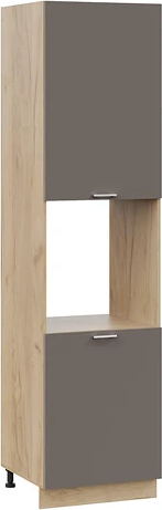 Изображение товара Шкаф-пенал кухонный ТриЯ Габриэлла 1ПВ6 с двумя дверями (дуб крафт золотой/муссон)