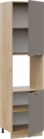 Изображение товара Шкаф-пенал кухонный ТриЯ Габриэлла 1ПВ6 с двумя дверями (дуб крафт золотой/муссон)