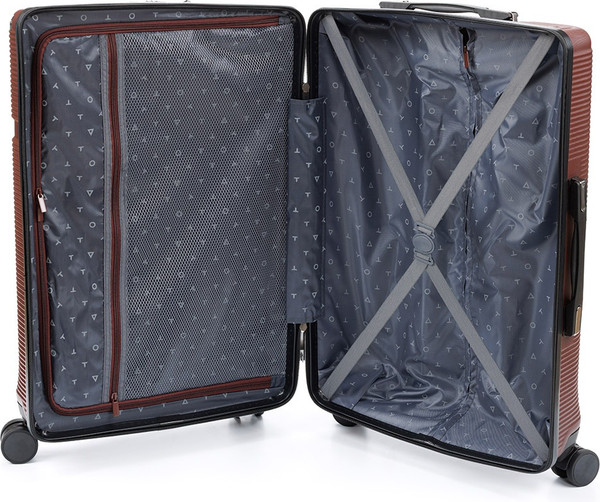 Изображение товара Чемодан на колесах Torber Onego T2081BL (бордовый)