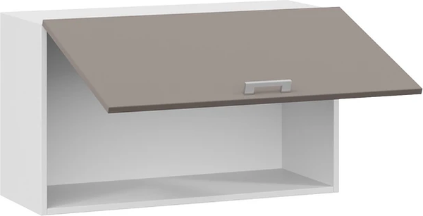 Изображение товара Шкаф навесной для кухни ТриЯ Габриэлла 1ВВ8Г с одной откидной дверью (белый/муссон)