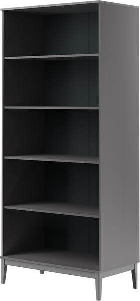 Изображение товара Шкаф Bravo Мебель Фарго ШР-2 (серый шифер/лак антрацит)