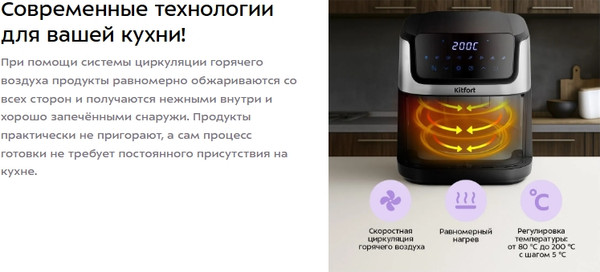 Изображение товара Аэрогриль Kitfort КТ-2284