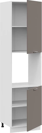 Изображение товара Шкаф-пенал кухонный ТриЯ Габриэлла 1ПВ6 с двумя дверями (белый/муссон)