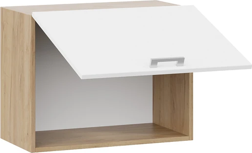 Изображение товара Шкаф навесной для кухни ТриЯ Габриэлла 1ВВ6Г с одной откидной дверью (дуб крафт золотой/сноу)