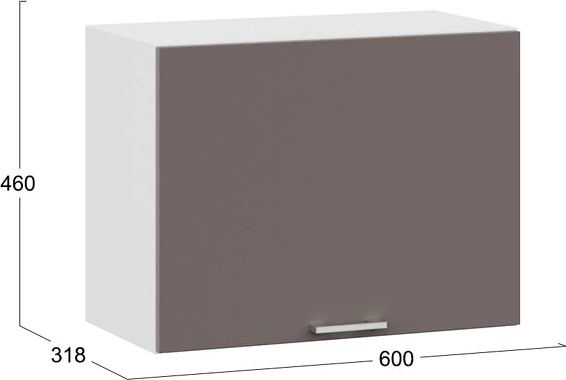 Изображение товара Шкаф навесной для кухни ТриЯ Габриэлла 1ВВ6Г с одной откидной дверью (белый/муссон)