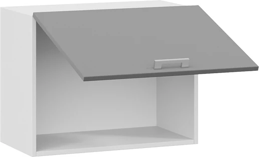 Изображение товара Шкаф навесной для кухни ТриЯ Габриэлла 1ВВ6Г с одной откидной дверью (белый/титан)